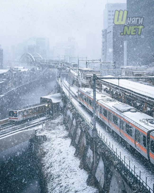 Зима в префектурах Японии япония